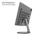 STOYOBE HF-V Desktop Folding Tablet Stand Aluminum Alloy 360-Degree Rotating Holder for iPad - Space Gray